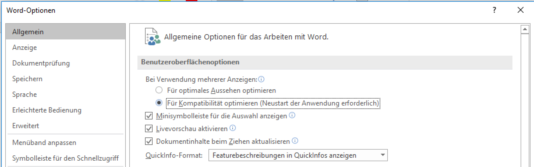 Word Opt. Deutsch